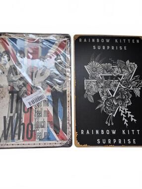 Tin Sign / Rock Bands / The Who / Rainbow Kitten Surprise / 8"x12" / New